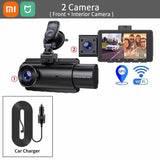 Xiaomi MIJIA 3 Channel Dash Cam Front Inside Rear 3 Way Car Dash Camera Dual Channel With GPS WiFi IR Night Vision Camcorder