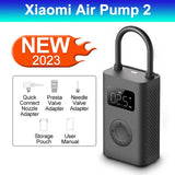 Xiaomi Mijia 2 Portable Electric Air Compressor 1S Inflator Smart Home Air Pump for bike car tire football basketball xiomi 2 S