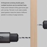 Xiaomi Mijia Brushless Smart Household Electric Drill Screwdriver Set Multifunction Rechargeable 24 Steel Bit 30Nm Torque 3 Mode