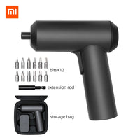 Xiaomi Mijia Electric Screwdriver Cordless 5N.M Torque Household Electric Screw Driver With 12Pcs S2 Screw Bits LED Lights