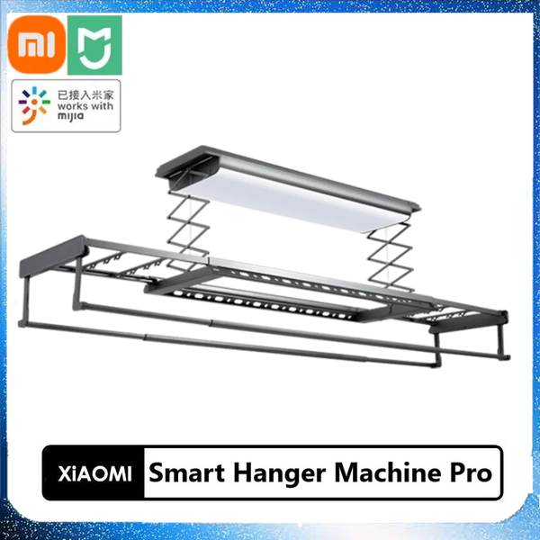 Xiaomi Mijia Smart Hanger Machine Pro Retractable and Adjustable Drying Rod Large Curved Light Board Work With Mihome APP