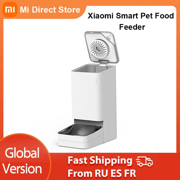 Xiaomi Mijia Smart Pet Feeder Automatic Feeding Timing Design Keep Food Fresh Make a Pet Diet Plan Work With Mi Home App