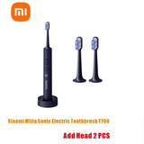 Xiaomi Mijia Sonic Electric Toothbrush T700 Portable Whitening Teeth Ultrasonic Vibration Oral Cleaner Brush Smart APP LED