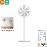 Xiaomi Mijia Stand Fan Removable Dual Purpose 28m³/Min Max Blowing Rate 3 Gear Oscillating Desktop Fan Work For Mihome App