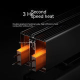 Xiaomi Mijia graphene Baseboard electric heater simulation flame version humidification heating TJXDNQ06ZM work with Mijia APP