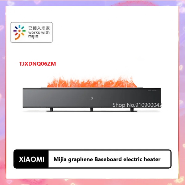 Xiaomi Mijia graphene Baseboard electric heater simulation flame version humidification heating TJXDNQ06ZM work with Mijia APP