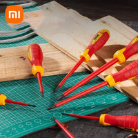 Xiaomi New DELI Insulated Phillips Slotted Screwdriver 1000V Electrician Screwdrivers Repair Tool Screw Driver with Magnetic Tip