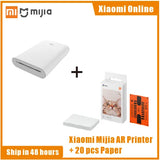 Xiaomi Portable Mini Printer Mijia Mi ZINK Photo Pocket Printer AR Video Thermal DIY Color Print Sticker Bluetooth 5 Mobilephone