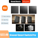 Xiaomi Smart Switch Pro Wireless Wall Switch Neutral Line Live Switch AG Glass Panel For Mijia APP Control Smart Home Linkage