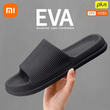 Xiaomi Thick Platform Women Bathroom Home Slippers Cloud Slippers Soft Sole EVA Indoor Slides Sandals Summer Non-slip Flip Flops