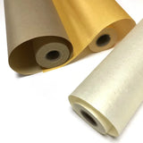 Xuan Paper Chinese Colorful Gold Foil Rolling Ripe Xuan Paper with Silk Texture Calligraphy Painting Practice Rice Paper 20m