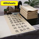 Xuan Paper Chinese Painting Calligraphy Rice Paper 400 Sheets Thicken Half-Ripe Bamboo Xuan Paper for Calligraphy Drawing