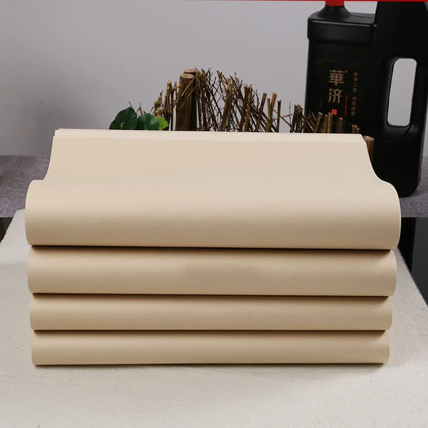 Xuan Paper Chinese Painting Calligraphy Rice Paper 400 Sheets Thicken Half-Ripe Bamboo Xuan Paper for Calligraphy Drawing