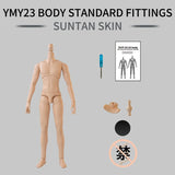 YMY23/25 male Body Joint Doll Replace Face Hair Clothes for blythe obitsu 11, GSC Head, Ob22,ob23,1/7 Bjd Doll Accessories Toy