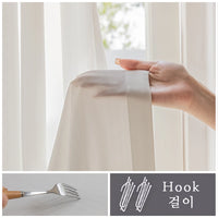 YanYangTian Window Curtain Chiffon Partition Tulle for Living Room Bedroom Houses Waterproof Curtain Christmas decor Punch Hook