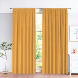 Yellow and white cloth bag pole curtains, polyester fiber living room, office warehouse, dustproof decorative fabric