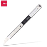 Youpin Deli Zinc Alloy Utility Knife Large Utility Knife Black Blade Small Utility Knife 30-degree Pointed Blade Wallpaper Knife