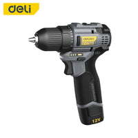 deLI Brushless Lithium Electric Drill Rechargeable Electric drill Household Large Torque 12V 28N Electric Screwdriver Tool Kit