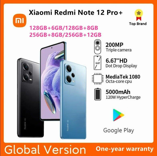 Xiaomi Redmi Note 12 Pro 5G 256GB 8GB RAM (FACTORY UNLOCKED) 6.67 50MP  Global