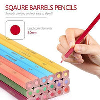 Colouring Pencils,120 Brutfuner Square Barrels Coloured Pencils for Adult