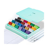 MIYA Gouache Paint Set, 24 Colors x 30ml Unique Jelly Cup Design with 3 Paint..