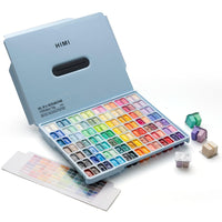 HIMI Twin Cup Jelly Gouache Paint Set, 112 Colors 12g, Jelly Cup Design, Goua...