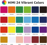 HIMI Gouache Paint Set, 24 Colors x 30ml/1oz 27 Piece LightGreen Case