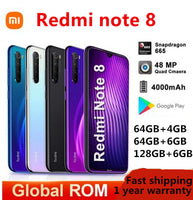 Xiaomi Redmi Note 8 64GB 128GB Android Global 4G Unlocked Smartphone New Sealed