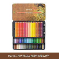 Marco Tribute MASTERS 48/72/120 Colors Artist Oil Pencil Set Professional Fine