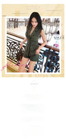 AOOKDRESS summer dress new workwear suit sleeveless suit collar jacket fashion shorts sexy two-piece set