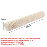 100CM Super Soft Thai Latex Cylindrical Long Pillow Pregnant Women Sleeping Pillow Clip Leg Pillow Pregnancy Side Sleepers