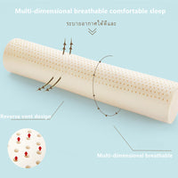 100CM Super Soft Thai Latex Cylindrical Long Pillow Pregnant Women Sleeping Pillow Clip Leg Pillow Pregnancy Side Sleepers