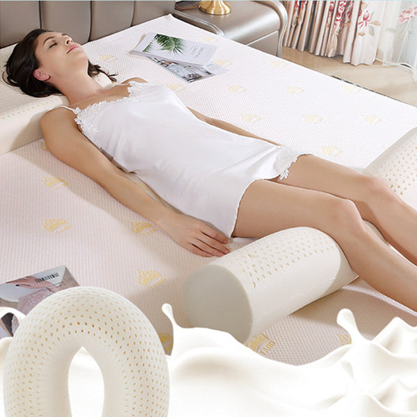 100CM Super Soft Thai Latex Cylindrical Long Pillow Pregnant Women Sleeping Pillow Clip Leg Pillow Pregnancy Side Sleepers