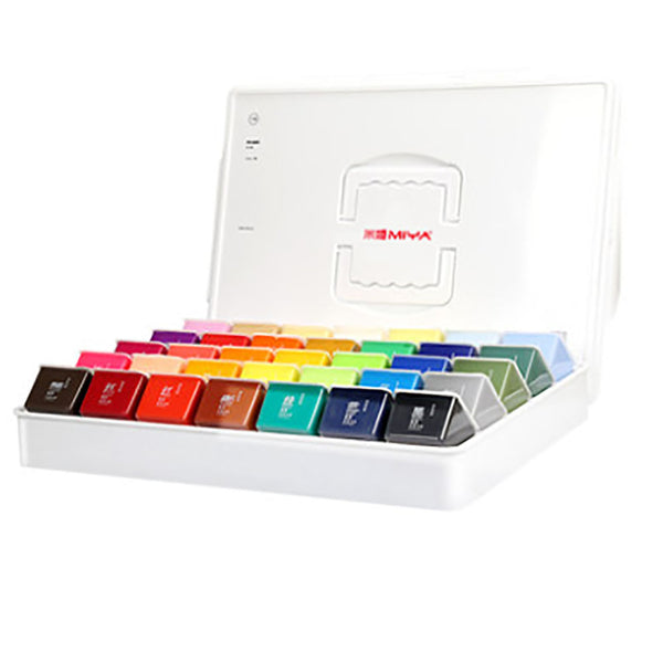 MIYA gouache pigment jelly pigment set for beginners training art test students gouache paint 35 colors 42 colors 56 colors sketching joint exam school Komiya gouache color pigment combination