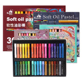 AOOKMIYA 12/24/36 cores kuelox óleo macio conjunto pastel aquarela desenho lápis lápis lápis pastel lavável macaron morandi óleo pintura artista pastel