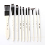 AOOK Acrylic Paint Brush Set, Nylon Hair Brushes for All Purpose Oil Watercolor Painting Artist Professional Kits (15Pgray)