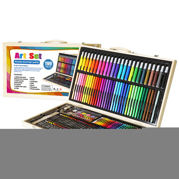 199 Piecs Art Tools Painting Set for Kids Children Drawing Water Color –  AOOKMIYA