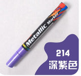 1Pcs oil-based Paint Metal Marker Pens Sharpie 3.0mm Gold Silver Ceramic Rock Glass Porcelain Mug Wood Fabric Canvas Painting