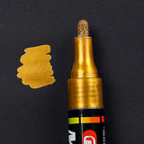 1Pcs oil-based Paint Metal Marker Pens Sharpie 3.0mm Gold Silver Ceramic Rock Glass Porcelain Mug Wood Fabric Canvas Painting