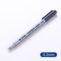 1pcs 0.05 0.1 0.2 0.3 0.4 0.5 0.6 0.8 Different Tip Pigment Liner Pigma Micron Black Ink Marker Pen Fineliner Sketching Pens