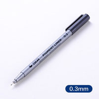 1pcs 0.05 0.1 0.2 0.3 0.4 0.5 0.6 0.8 Different Tip Pigment Liner Pigma Micron Black Ink Marker Pen Fineliner Sketching Pens