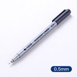 1pcs 0.05 0.1 0.2 0.3 0.4 0.5 0.6 0.8 Different Tip Pigment Liner Pigma Micron Black Ink Marker Pen Fineliner Sketching Pens