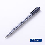 1pcs 0.05 0.1 0.2 0.3 0.4 0.5 0.6 0.8 Different Tip Pigment Liner Pigma Micron Black Ink Marker Pen Fineliner Sketching Pens