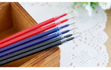 20PCS/BOX Deli A702 0.5mm Gel pen Refill 129mm length whole needle Black Blue Red 3 colors optional replacment pen refill