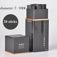 20pcs/set of sketch carbon rods new 3-9mm square cotton willow charcoal strips sketch carbon pen painting art supplies