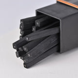 20pcs/set of sketch carbon rods new 3-9mm square cotton willow charcoal strips sketch carbon pen painting art supplies