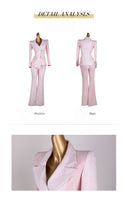 AOOKDRESS spring new style OL color matching slim single-breasted blazer two-piece suit