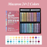 AOOKMIYA 24/36/48 kuelox óleo macio pastel desenho lavável profissional clássico macaron morandi artista crayon pintura vara para o presente