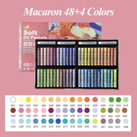 AOOKMIYA 24/36/48 kuelox óleo macio pastel desenho lavável profissional clássico macaron morandi artista crayon pintura vara para o presente