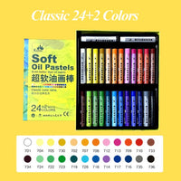 AOOKMIYA 24/36/48 super macio óleo pastel profissional lavável desenho clássico macaron morandi artista crayon pintura vara para o presente kuelox